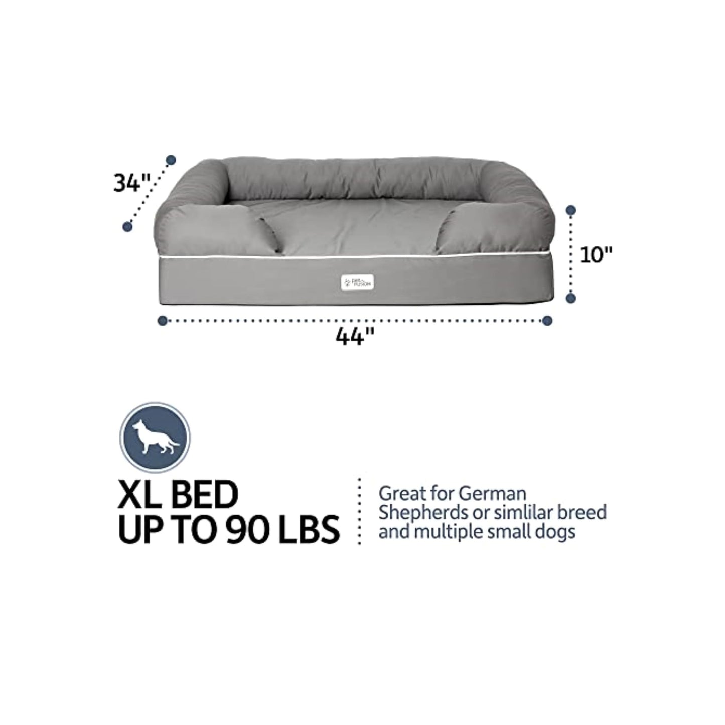 Extra Large PetFusion Orthopedic Dog Bed